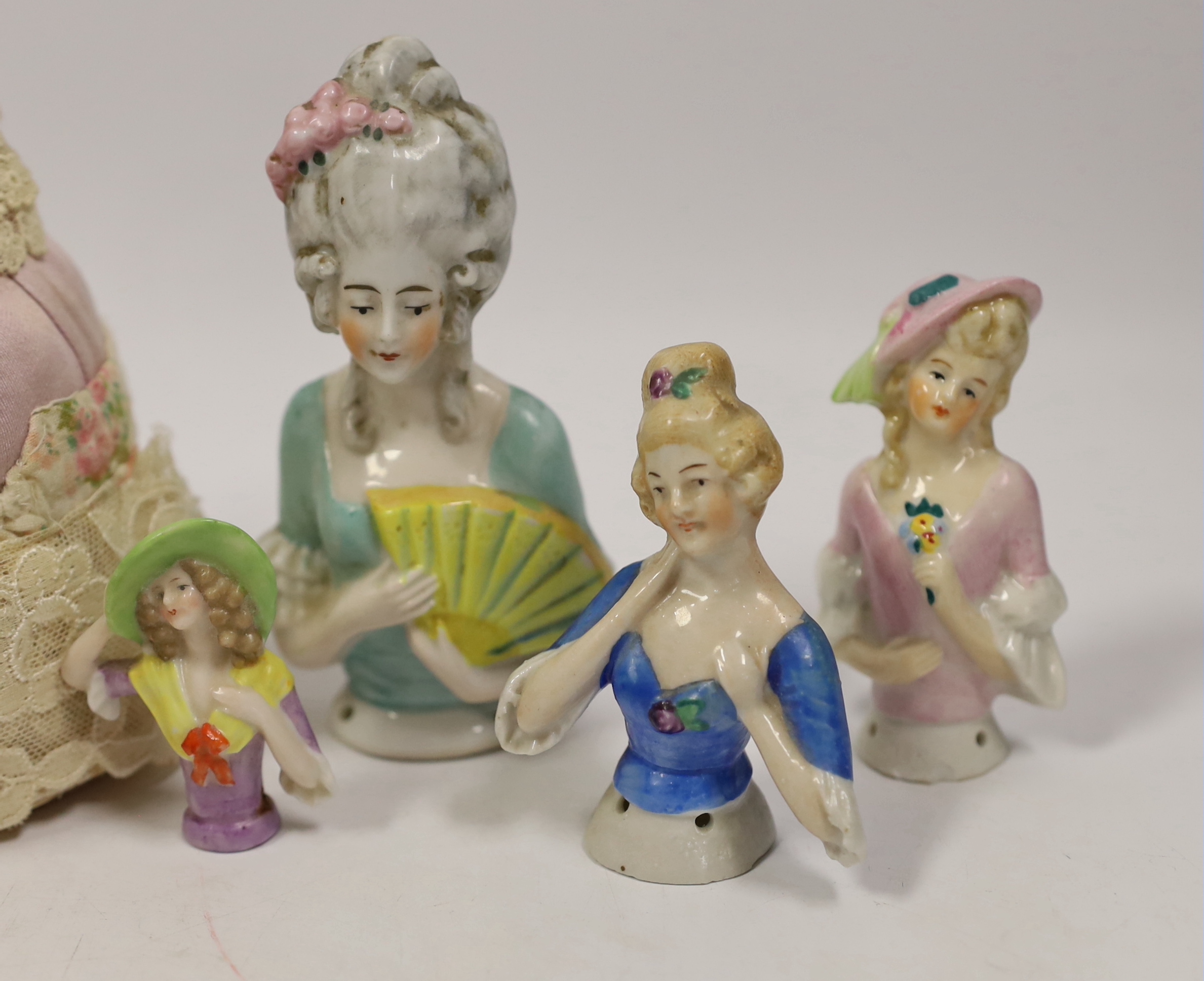 A collection of various pin dollies